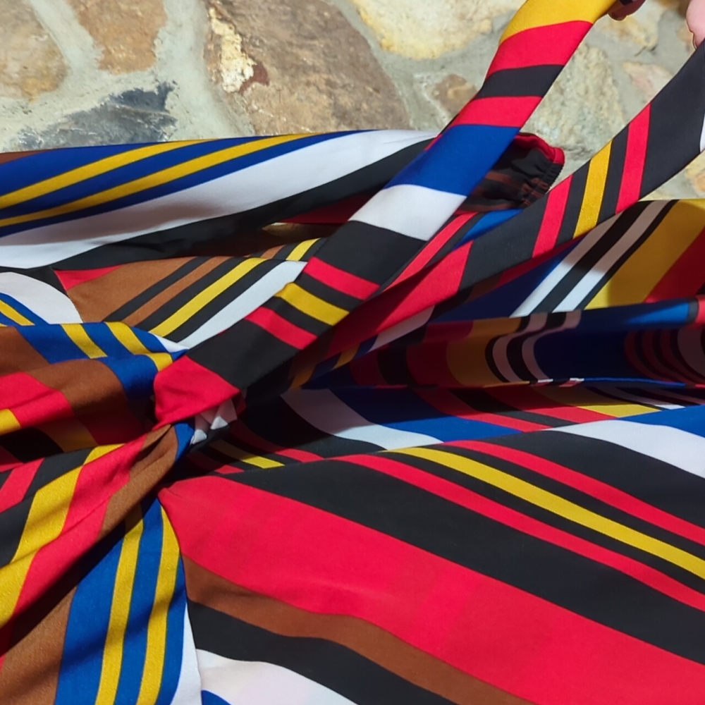 Express multicolored striped dress - Picture 10 of 11